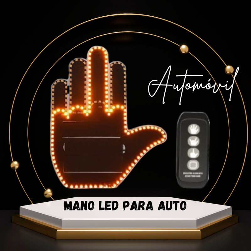 MANO LED DIVERTIDA PARA AUTOS