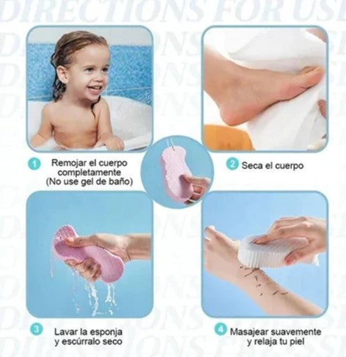 Esponja Exfoliante - PACK DE 3