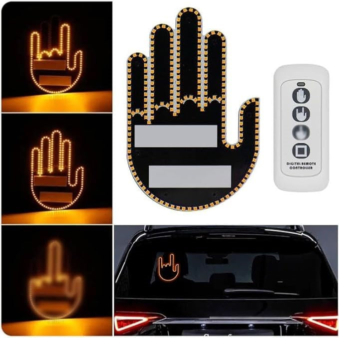 MANO LED DIVERTIDA PARA AUTOS