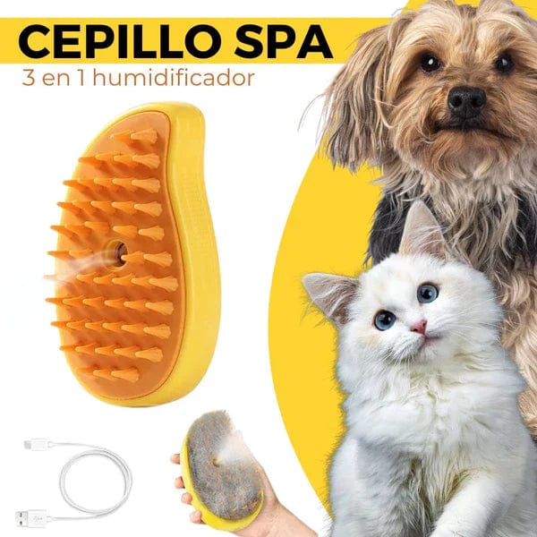 CEPILLO VAPORIZADOR PARA PERROS Y GATOS